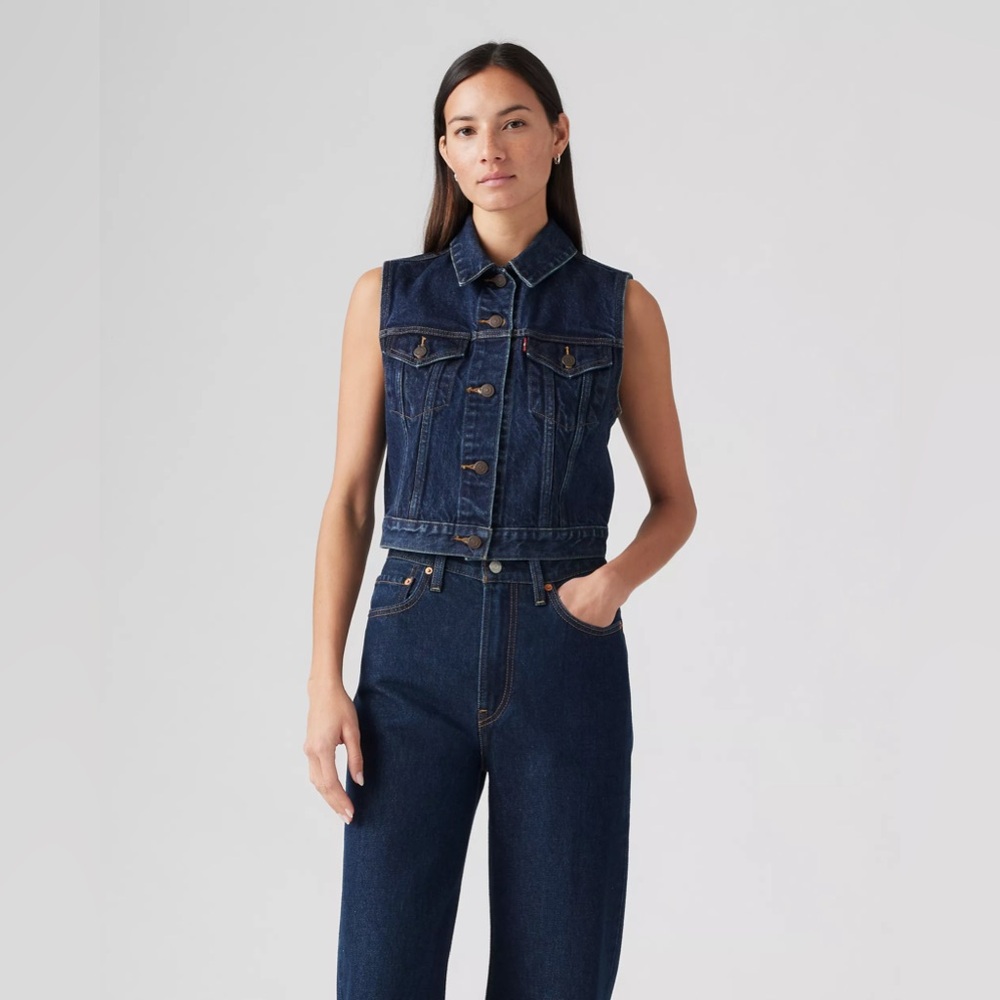 Levi’s Denim Dark Wash Vest